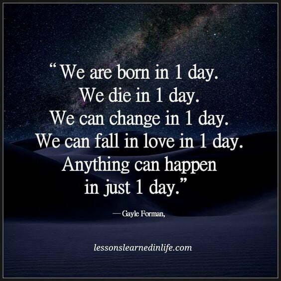 Anything can happen in just one day